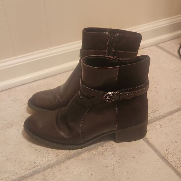BareTraps Dark Brown Ankle Booties - Picture 2 of 12